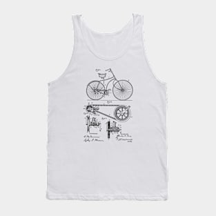 Bicycle VINTAGE PATENT DRAWING Tank Top